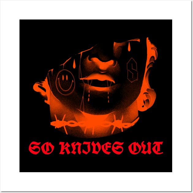 So Knives Out Wall Art by Vintage Oldschool Apparel 